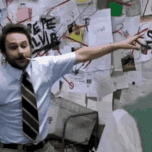 That one scene from it's always sunny in philadelphia where Charlie is stressed in front of his planner board.